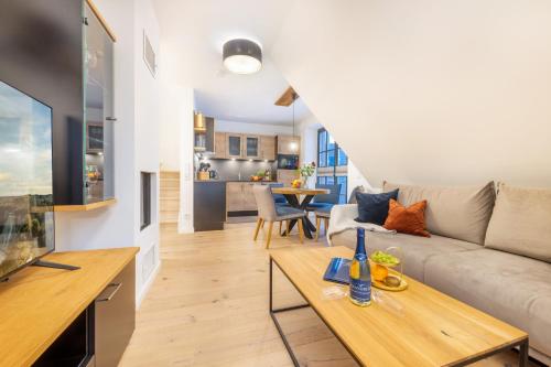 Kuchyň nebo kuchyňský kout v ubytování Haus Seekristall Zingst