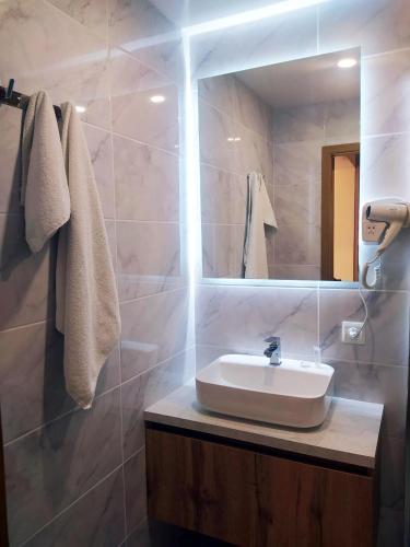 Koupelna v ubytování Hotel Ternopil
