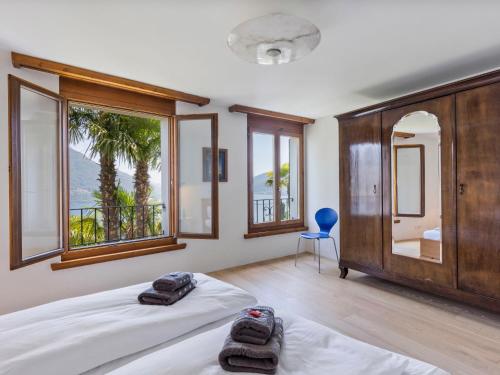 Katil atau katil-katil dalam bilik di Holiday Home Porta by Interhome