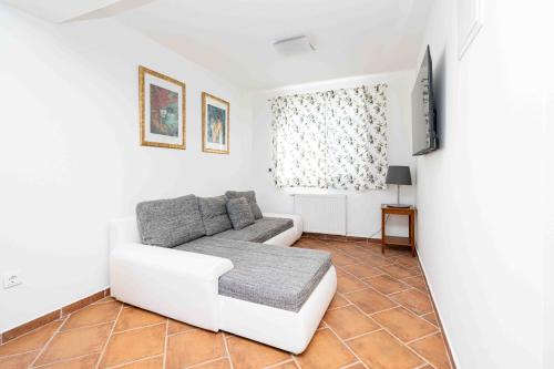Кът за сядане в Apartments Malic