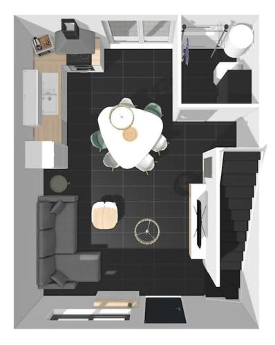 - une salle de bains pourvue d'un lavabo dans l'établissement Maison Cosy à 500 m de la plage de la Couronne, à La Couronne