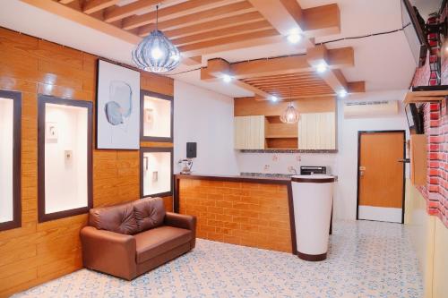 Η κουζίνα ή μικρή κουζίνα στο ซับรูมโฮเทล Subroom Hotel