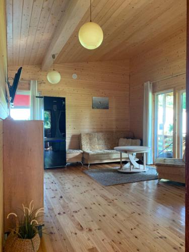 Гостиная зона в Pociunai relax house