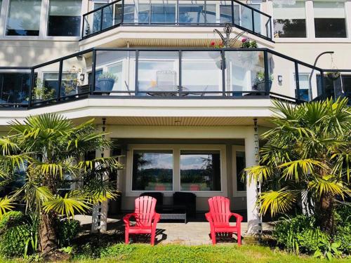 Zahrada ubytování Saanichton Waterfront 2BR suite with superb views