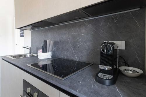 Dapur atau dapur kecil di Residence Locatelli