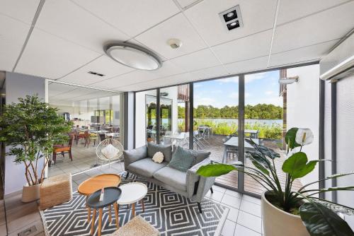 Χώρος καθιστικού στο All Suites Appart Hôtel - Bassin d'Arcachon - Dune du Pilat