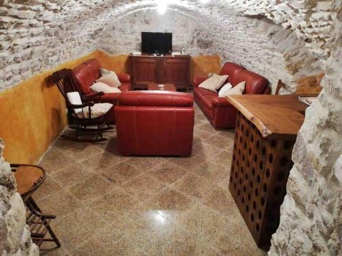 Χώρος καθιστικού στο Large Country House in the heart of Champagne