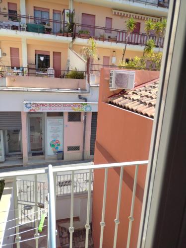 a view from the balcony of a building at LA REGGIA APARTMENTS MILAZZO in Milazzo