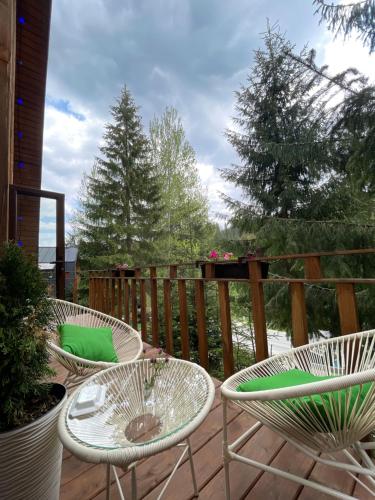 Balkoni atau teres di Апартаменти Smereka