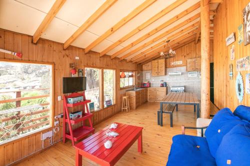 Η κουζίνα ή μικρή κουζίνα στο Cabaña Top