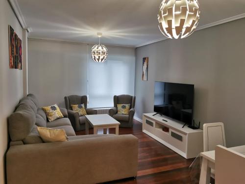 TV a/nebo společenská místnost v ubytování Playa Home Noja
