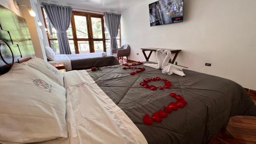 Katil atau katil-katil dalam bilik di QUECHUA´S HOUSE Hostal & Coffee