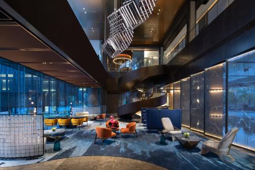 Χώρος καθιστικού στο voco Hefei Binhu by IHG
