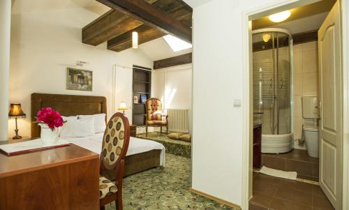 Koupelna v ubytování Hotel Radmilovac