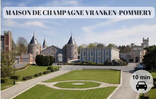 obraz rezydencji ze słowami Malcolm de Champagne Vancouver w obiekcie Le Cocon de Reims /Wifi/Commerce /Av de Paris w mieście Reims