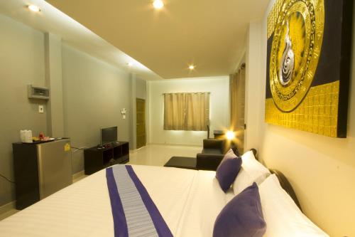Cama o camas de una habitación en The Rise Resort