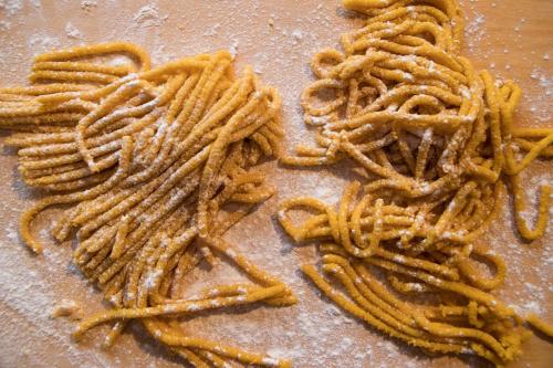a pile of fried food on top of a table at Casa Di Mi in Serrungarina