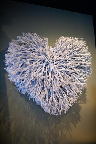 a rendering of a heart made out of ice at The Devon Hotel in Exeter