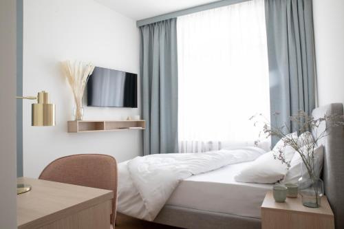 Una cama o camas en una habitación de Bob W Beethoven