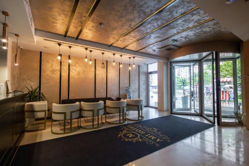 Posezení v ubytování GARNI HOTEL AMI