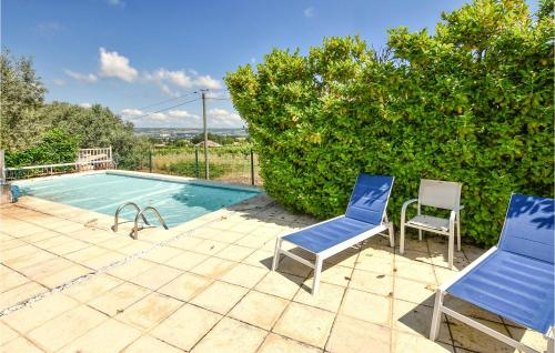Awesome Home In Sablet With Outdoor Swimming Pool, Wifi And 1 Bedrooms