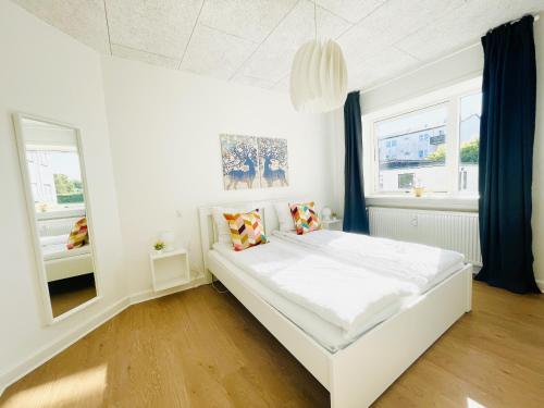 Postel nebo postele na pokoji v ubytování aday - Luminous apartment with 2 bedrooms