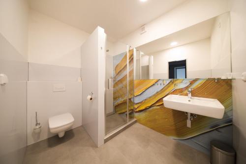 Vannituba majutusasutuses Replay apartmány