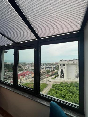 a view from a window of a building at Melissa Suite in Trabzon