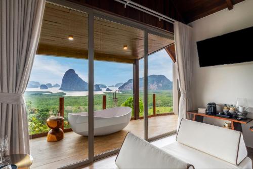 Landskap semula jadi dekat dengan resort