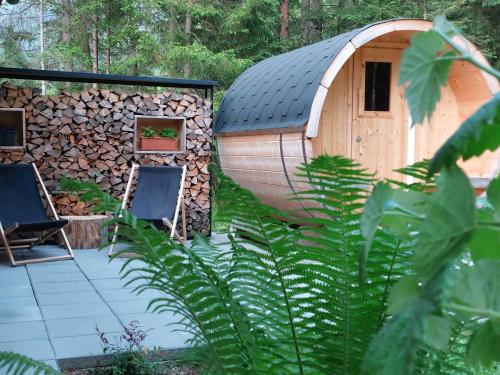 Zahrada ubytování Ferienhaus - Chalet - Lechtraum