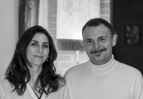 a man and a woman posing for a picture at La dimora di Radha B&B Centro Olistico in Rende