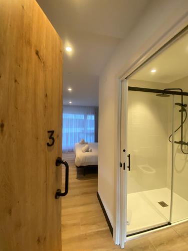 Koupelna v ubytování DONOSTIA ROOMS