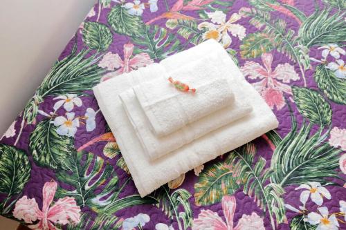 a goldfish sitting on a napkin on a table at Sanctuary Home 32 in Rome