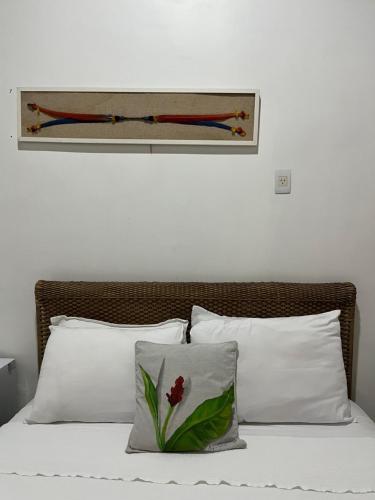 Postel nebo postele na pokoji v ubytování Pousada Praia e Conforto