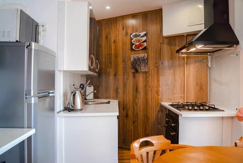 Dapur atau dapur kecil di Alpetri Apartments