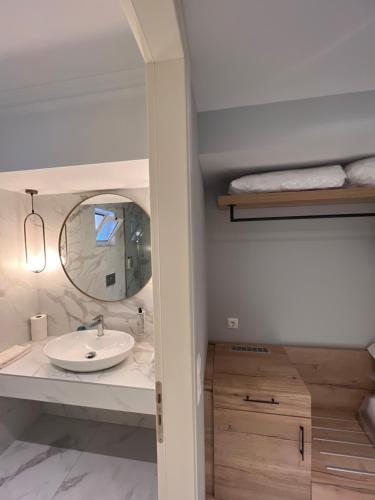 Koupelna v ubytování Eva Beach Hotel Lefkada
