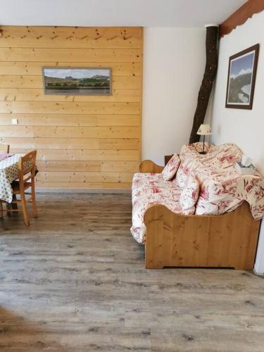 Postel nebo postele na pokoji v ubytování Appartement Termignon Val Cenis