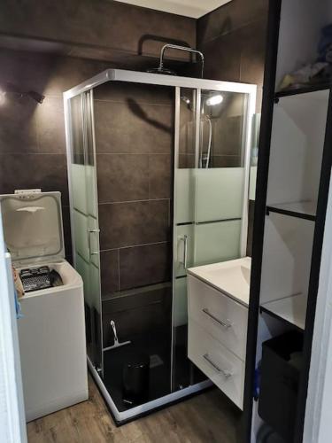 Koupelna v ubytování Appartement Termignon Val Cenis