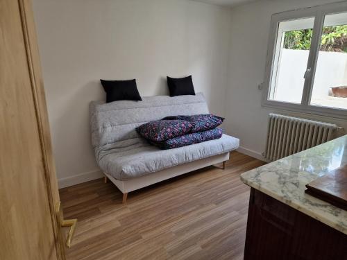 Llit o llits en una habitació de Villa BEETHOVEN
