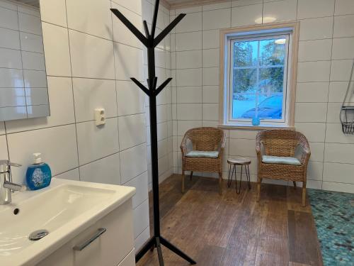 Ванная комната в Vemdalsskalet huset Myltan