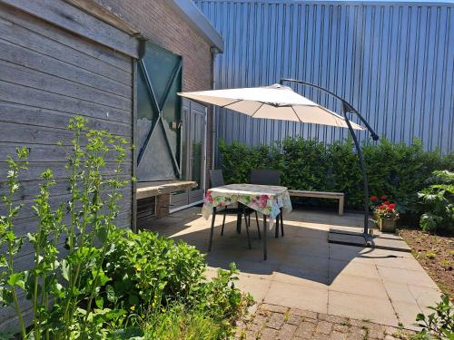 Taman di luar bijzondere studio op unieke, rustige locatie