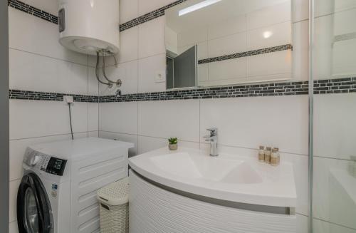 Kylpyhuone majoituspaikassa Apartment Diva