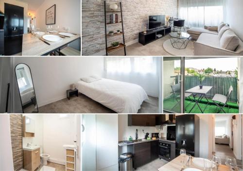 Dapur atau dapur kecil di Le Cocon Cosy à Chalon-sur-Saône