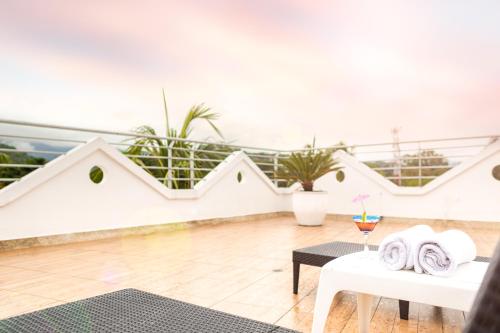 Ein Balkon oder eine Terrasse in der Unterkunft Hotel Manantial Melgar