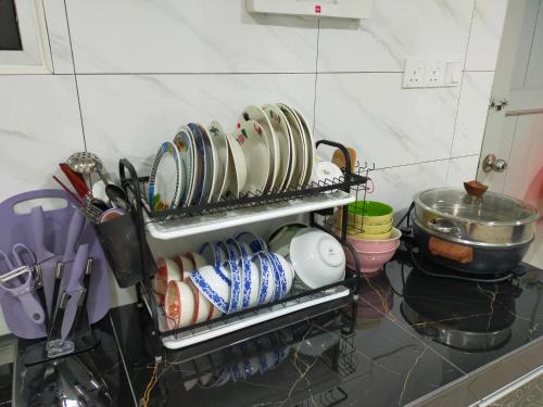 Kuchyň nebo kuchyňský kout v ubytování My 23 Homestay