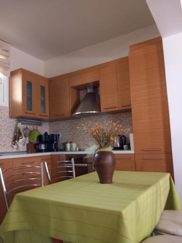 A kitchen or kitchenette at Family room Rhodes Greece