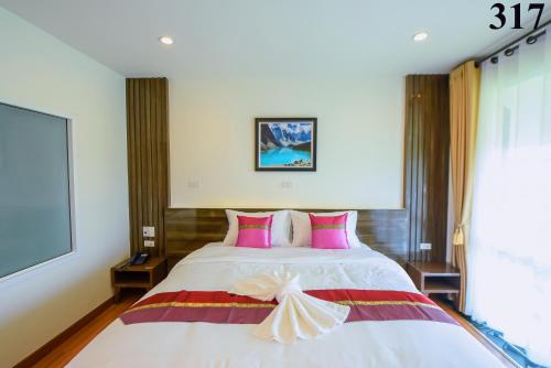 Katil atau katil-katil dalam bilik di MS Hotel Sriracha