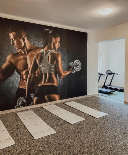 Fitness centrum a/nebo fitness zařízení v ubytování OWR Universal