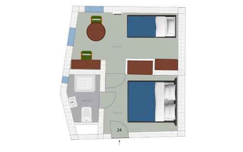 Hôtel Riad Dar Daïfの見取り図または間取り図