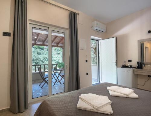 Posteľ alebo postele v izbe v ubytovaní Antartisa B&B